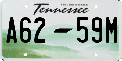 TN license plate A6259M