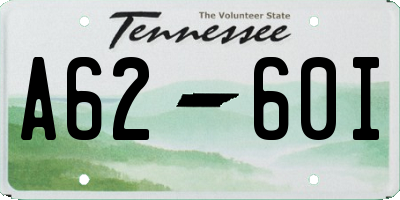 TN license plate A6260I