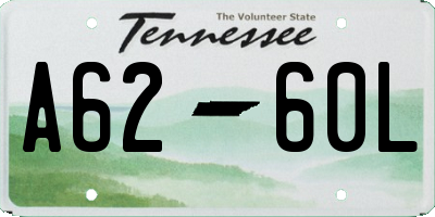 TN license plate A6260L