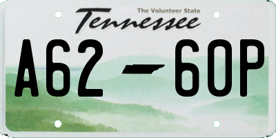 TN license plate A6260P