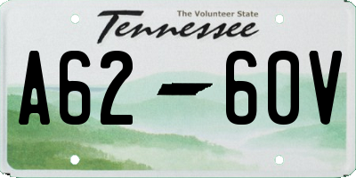 TN license plate A6260V