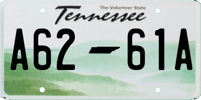 TN license plate A6261A