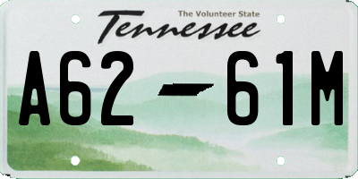 TN license plate A6261M