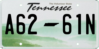 TN license plate A6261N