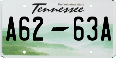 TN license plate A6263A