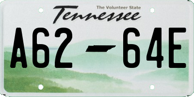 TN license plate A6264E