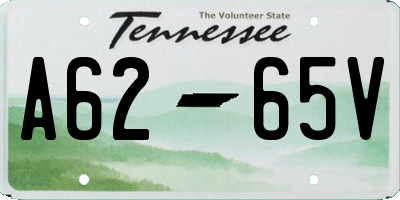 TN license plate A6265V