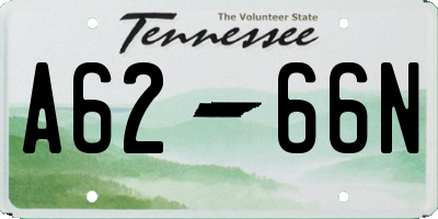 TN license plate A6266N
