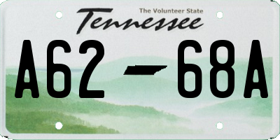 TN license plate A6268A