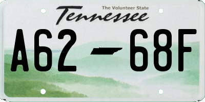 TN license plate A6268F