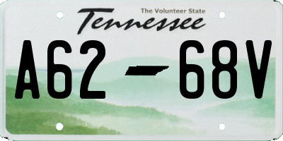 TN license plate A6268V
