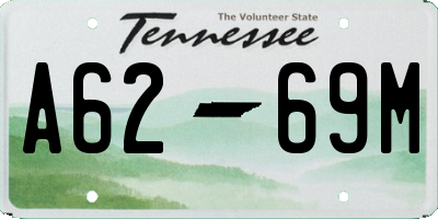 TN license plate A6269M