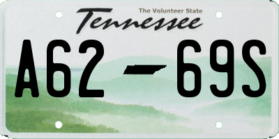 TN license plate A6269S