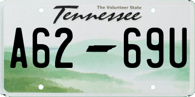 TN license plate A6269U