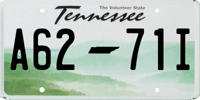 TN license plate A6271I