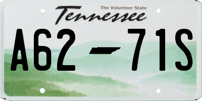 TN license plate A6271S