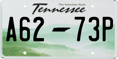 TN license plate A6273P