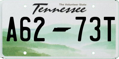 TN license plate A6273T