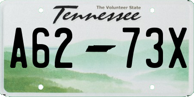 TN license plate A6273X