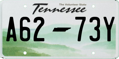 TN license plate A6273Y