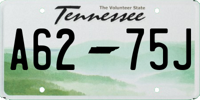 TN license plate A6275J