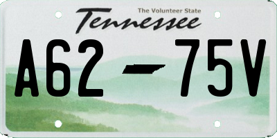TN license plate A6275V
