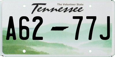 TN license plate A6277J