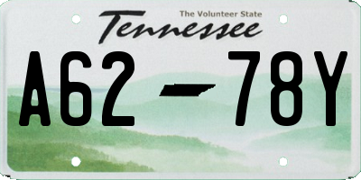 TN license plate A6278Y
