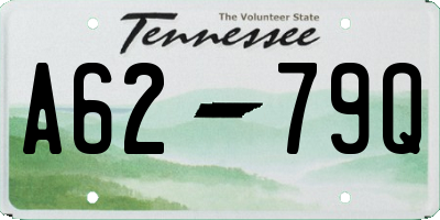 TN license plate A6279Q