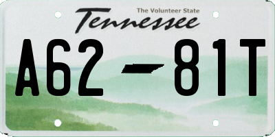 TN license plate A6281T