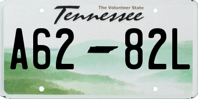 TN license plate A6282L
