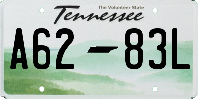 TN license plate A6283L