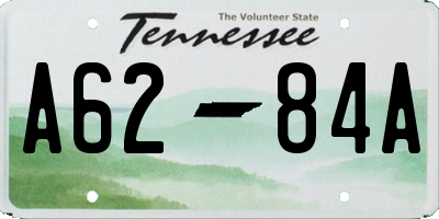 TN license plate A6284A