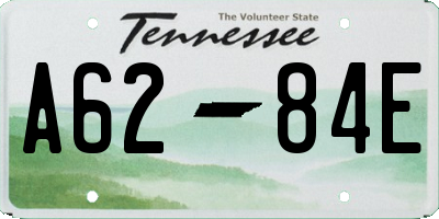 TN license plate A6284E