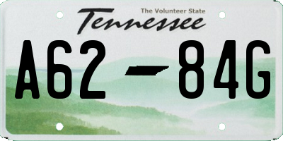 TN license plate A6284G