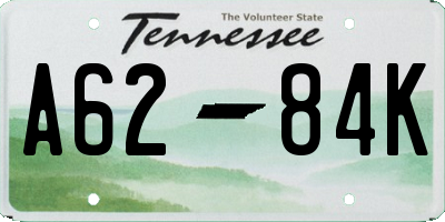 TN license plate A6284K