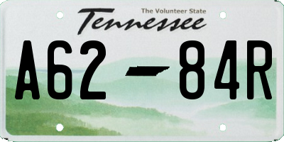 TN license plate A6284R