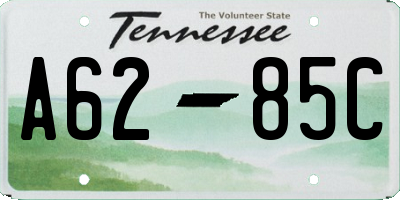 TN license plate A6285C