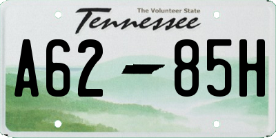 TN license plate A6285H