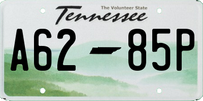 TN license plate A6285P