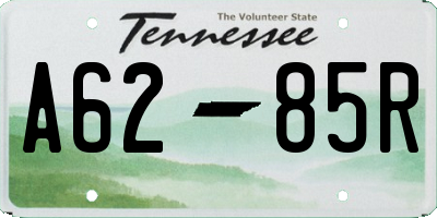 TN license plate A6285R