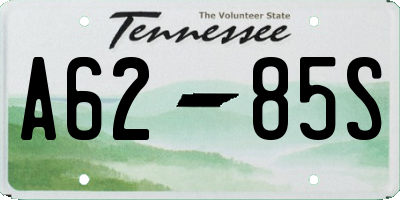 TN license plate A6285S