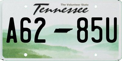 TN license plate A6285U