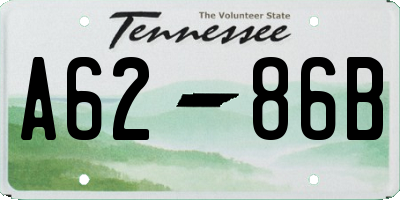 TN license plate A6286B