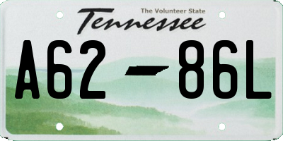TN license plate A6286L