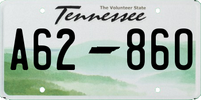 TN license plate A6286O