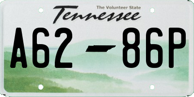 TN license plate A6286P