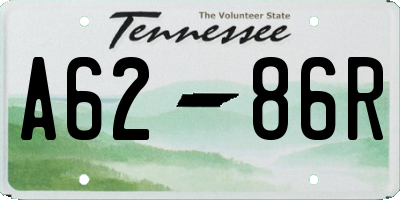 TN license plate A6286R