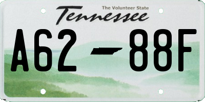 TN license plate A6288F