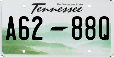 TN license plate A6288Q